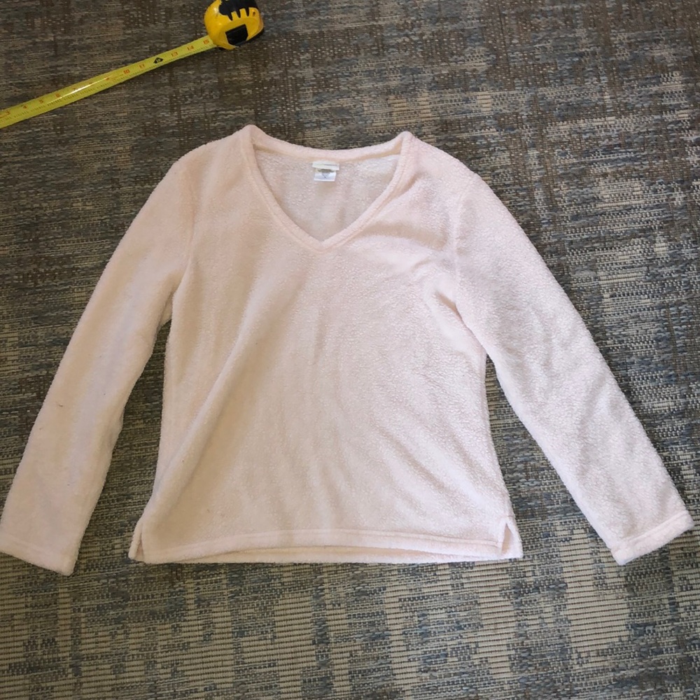 Fleece pink sleep shirt